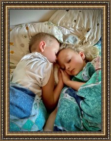 Sleeping Beauty Framed Paintings - Sleeping Beauty by 2011