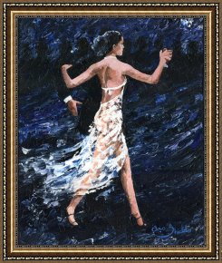 In The Rhythm of Tango Framed Paintings - Tango Dream by 2011