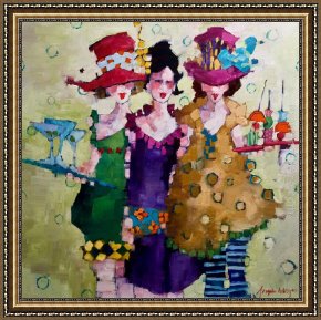 Morgan Framed Paintings - vanguard Angela Morgan by 2011