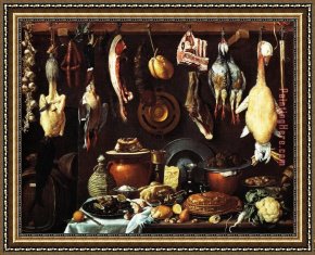 Nina Con Flor Framed Paintings - Dispensa Con Trancio Di Cinghiale Pasticcio Anatra by 2017 new