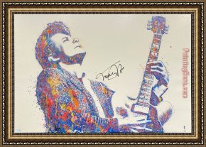 Guitar with Clarinet Framed Paintings - Guitar Player II by 2017 new