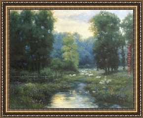 A Peaceful Retreat Framed Paintings - Peaceful by 2017 new