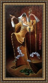 The Violinist Framed Paintings - Violinist by 2017 new