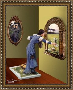 3d Art Framed Paintings - The Flower Picker by 3d art