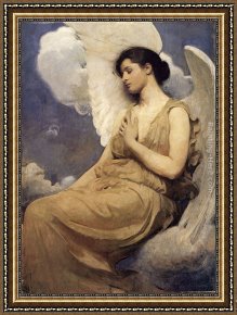 Figure Modern Framed Paintings - Winged Figure by Abbott Handerson Thayer