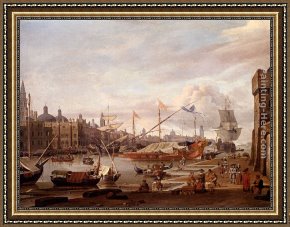 The Meeting of Abraham And Melchizedek Framed Paintings - A Capriccio Of The Grand Canal, Venice by Abraham Jansz Storck