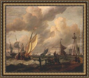 The Meeting of Abraham And Melchizedek Framed Paintings - Shipping by Abraham Jansz Storck