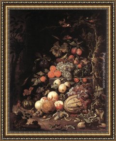 The Meeting of Abraham And Melchizedek Framed Paintings - Still-Life by Abraham Mignon