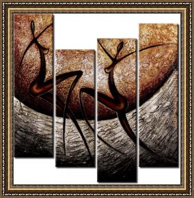 Abstract Framed Paintings - 41324 by Abstract