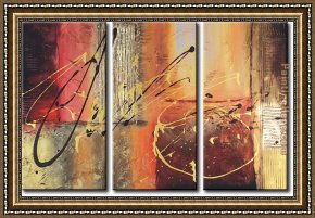 Abstract Framed Paintings - 91365 by Abstract