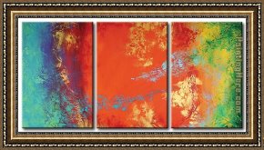 Abstract Framed Paintings - 91649 by Abstract