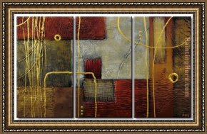 Abstract Framed Paintings - 91925 by Abstract