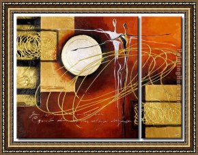 Abstract Framed Paintings - 92448 by Abstract