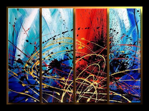 Abstract 92616 Framed Painting Abstract 92616 Framed Painting