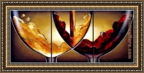Abstract Framed Paintings - GRP13 by Abstract