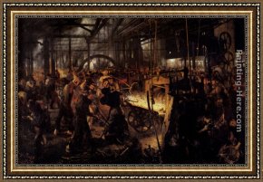 Emilie, Die Schwester Menzels Framed Paintings - The Foundry by Adolph von Menzel