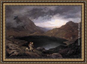 Ludwig Knaus Framed Paintings - Pool in the Riesengebirge by Adrian Ludwig Richter