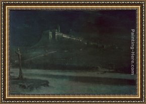 Saint Francis of Assisi Framed Paintings - Sleeping in the Moonlight, Monastery of St Francis of Assisi by Albert Goodwin