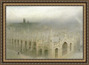Diana Cecil, Countess of Oxford Framed Paintings - The Rain From Heaven, All Souls, Oxford by Albert Goodwin