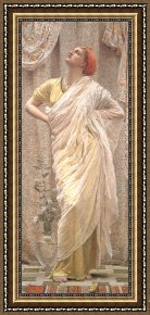 Birds Framed Paintings - Birds by Albert Joseph Moore