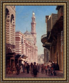 Pasini Framed Paintings - Cairo by Alberto Pasini