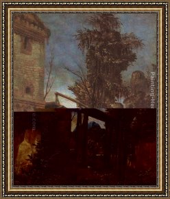 Altdorfer Framed Paintings - Landscape with Path by Albrecht Altdorfer