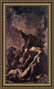 Alessandro Framed Paintings - Entombment of a Soldier by Alessandro Magnasco