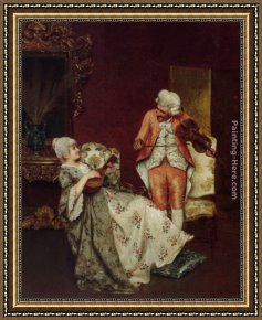 A Duet Framed Paintings - A Duet by Alessandro Sani