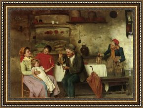 The Puppet Show Framed Paintings - The Puppet Show by Alessandro Sani