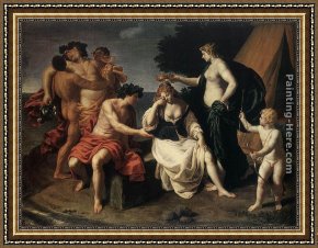 Alessandro Framed Paintings - Bacchus and Ariadne by Alessandro Turchi