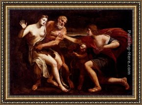 Cephalus And Procris Framed Paintings - Cephalus And Procris by Alessandro Turchi