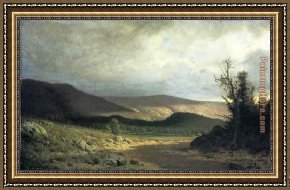 Alexander Framed Paintings - Sun in Kentucky by Alexander Helwig Wyant