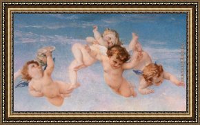 Venus in Front of The Mirror Framed Paintings - Birth of Venus detail by Alexandre Cabanel