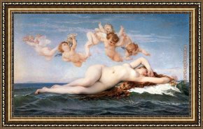 Venus in Front of The Mirror Framed Paintings - The Birth of Venus by Alexandre Cabanel