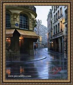 Butirskiy Framed Paintings - I Love Paris by Alexei Butirskiy