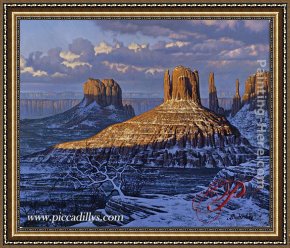 Butirskiy Framed Paintings - Monument Valley by Alexei Butirskiy