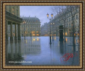 Butirskiy Framed Paintings - Place Vendome by Alexei Butirskiy