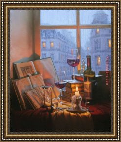 Butirskiy Framed Paintings - Rainy Days And Mondays by Alexei Butirskiy