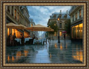 Butirskiy Framed Paintings - Rendezvous by Alexei Butirskiy
