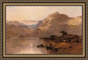 North Star Framed Paintings - Crafnat, North Wales by Alfred de Breanski