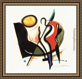 Man with Scythe Framed Paintings - Boogie Woogie Piano Man by Alfred Gockel