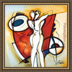Love Framed Paintings - Endless Love by Alfred Gockel