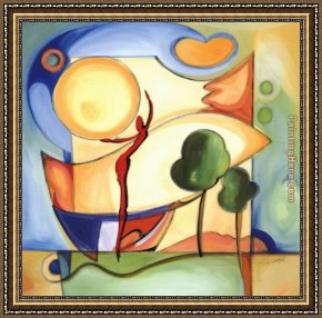 Gockel Framed Paintings - Fun in the Sun I by Alfred Gockel