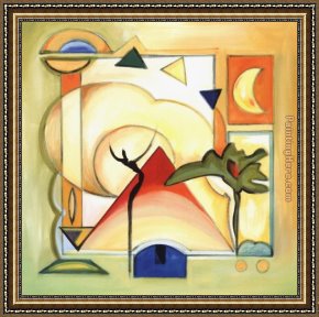 Alfred Framed Paintings - Fun in the Sun III by Alfred Gockel