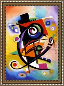 Homage to Kandinsky Framed Paintings - Homage to Kandinsky by Alfred Gockel