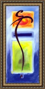 Music Framed Paintings - Moved By the Music IV by Alfred Gockel