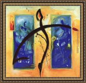 Music Framed Paintings - Moved By The Music V by Alfred Gockel