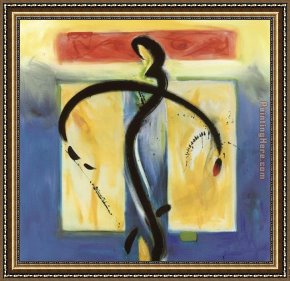 Music Framed Paintings - Moved By The Music VII by Alfred Gockel