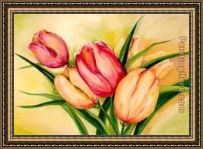Alfred Framed Paintings - Natural Beauty Tulips II by Alfred Gockel