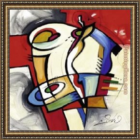 Out on The Town Framed Paintings - Paint the Town Red I by Alfred Gockel